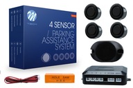 Parkovacie senzory 4x bzučiak Čierny 18mm M-TECH Parkovacie senzory 4x bzučiak Čierny 18mm M-TECH