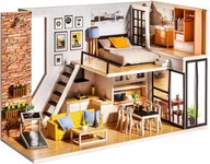 MALÝ PRÍBEH Skladací drevený model puzzle domček 3D - Klaudiin byt MALÝ PRÍBEH Skladací drevený model puzzle domček 3D - Klaudiin byt