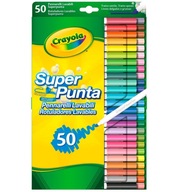 Crayola SuperTips viacfarebné umývateľné fixky 50
