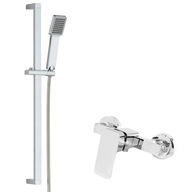 CORTO Zestaw prysznicowy z baterią ścienną chrom CORTO Zestaw prysznicowy z baterią ścienną chrom