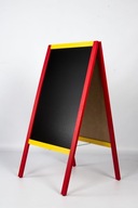 A-board - kriedová tabuľa 117x60 červeno - žltá