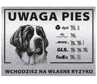 Tablet 20x15 Pozornosť Zlý pes vstúpite na svoje vlastné riziko kuriéra Bernardine Tablet 20x15 Pozornosť Zlý pes vstúpite na svoje vlastné riziko kuriéra Bernardine