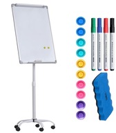 Magnetický flipchart 70x100 Mobilná magnetická tabuľa na kolieskach ZDARMA Magnetický flipchart 70x100 Mobilná magnetická tabuľa na kolieskach ZDARMA