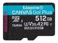 KINGSTON 512 GB micro SD XC C10 UHS-3 V30 A2 170Ms