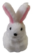 Veľkonočný zajačik biely a šedý 7cm 1ks.