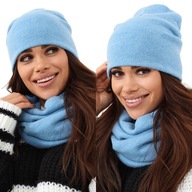 DÁMSKY KOMPLET, POLSKÝ SUKŇOVÝ ČIAPOK, BABY BLUE 2468 DÁMSKY KOMPLET, POLSKÝ SUKŇOVÝ ČIAPOK, BABY BLUE 2468