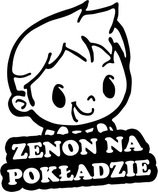 Nálepka ZENON IN THE CAR do auta 18x15 farieb Nálepka ZENON IN THE CAR do auta 18x15 farieb