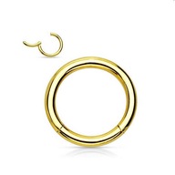 Zlaté kliker náušnice helix tragus 0,8/8 Zlaté kliker náušnice helix tragus 0,8/8