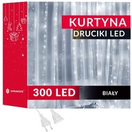 ZÁCLONY SVETLÁ 300 LED + DIAĽKOVÉ OVLÁDANIE 3x3m GARLAND ICILS SVETLÁ elektrické BIELE ZÁCLONY SVETLÁ 300 LED + DIAĽKOVÉ OVLÁDANIE 3x3m GARLAND ICILS SVETLÁ elektrické BIELE