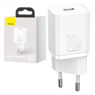 BASEUS VÝKONNÁ SIEŤOVÁ NABÍJAČKA USB-C NAPÁJACÍ ZDROJ RÝCHLE NABÍJANIE QC PD 30W BASEUS VÝKONNÁ SIEŤOVÁ NABÍJAČKA USB-C NAPÁJACÍ ZDROJ RÝCHLE NABÍJANIE QC PD 30W