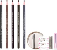 UR/MK2 Vodeodolná ceruzka na obočie, Make-up set, 5 farieb UR/MK2 Vodeodolná ceruzka na obočie, Make-up set, 5 farieb