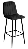 Barová stolička Toronto black Velvet
