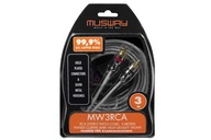 Musway MW3RCA - RCA signálový kábel 3 m čistá OFC meď Musway MW3RCA - RCA signálový kábel 3 m čistá OFC meď