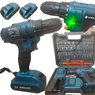 SKRUTKOVAČ, VŔTAČKA, AKUMULÁTOROVÝ SKRUTKOVAČ 21V LED 2x AKU + SADA SKRUTKOVAČ, VŔTAČKA, AKUMULÁTOROVÝ SKRUTKOVAČ 21V LED 2x AKU + SADA