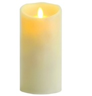LED sviečka 15 cm s pohyblivým plameňom, krémová farba