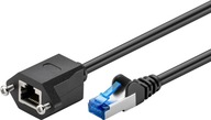 LAN kábel CAT 6A S/FTP predlžovací kábel, čierny, 1,5 m LAN kábel CAT 6A S/FTP predlžovací kábel, čierny, 1,5 m