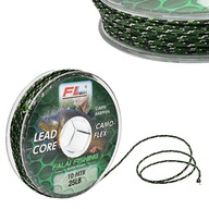 LEAD CORE 10m CAMO-FLEX 25lb pletený náväzec LEAD CORE 10m CAMO-FLEX 25lb pletený náväzec