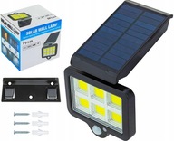 Solárna pouličná lampa 6COB, solárne napájanie