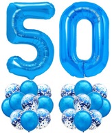 TMAVOMODRÝ set na 50. NARODENINY 100cm balóna TMAVOMODRÝ set na 50. NARODENINY 100cm balóna