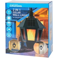 Solárne nástenné svietidlo Grundig so senzorom súmraku Solárne nástenné svietidlo Grundig so senzorom súmraku