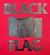 BLACK FLAG veľký patch screen punk hard core ČERVENÝ BLACK FLAG veľký patch screen punk hard core ČERVENÝ