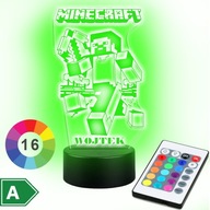 3D LED NOČNÁ LAMPA Minecraft HRA S NÁVODOM NA DARČEK MENOM 3D LED NOČNÁ LAMPA Minecraft HRA S NÁVODOM NA DARČEK MENOM