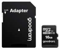 Adaptér na pamäťovú kartu microSD triedy 10 Goodram 16 GB