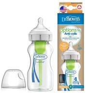 DR BROWN'S OPTIONS+ ŠIROKÉ FĽAŠE 270ml SKLENÉ 0m DR BROWN'S OPTIONS+ ŠIROKÉ FĽAŠE 270ml SKLENÉ 0m