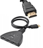 SPÍNAČ HDMI SPLITTER x3 FHD AUTOMATICKÝ SPÍNAČ SPÍNAČ HDMI SPLITTER x3 FHD AUTOMATICKÝ SPÍNAČ