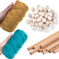 SADA MACRAME PRE ZAČIATOČNÍKOV PRE DIY UČENIE SADA MACRAME PRE ZAČIATOČNÍKOV PRE DIY UČENIE