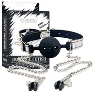 Lovetoy - Gag so svorkami na bradavky, BDSM Lovetoy - Gag so svorkami na bradavky, BDSM