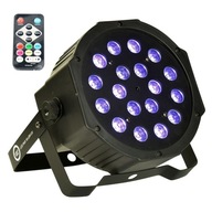 UV ultrafialový reflektor LIGHT4ME LED PAR 18x3W