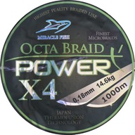 Braid Octa Braid Power X4 Green 0,35mm 1000m