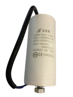 ŠTARTOVACÍ KONDENZÁTOR MOTORA 50uF 450V S KÁBLOM ŠTARTOVACÍ KONDENZÁTOR MOTORA 50uF 450V S KÁBLOM