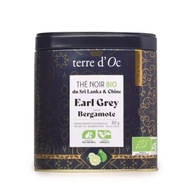 Čierny čaj Earl Grey Bio 80 G - TERRE D'OC