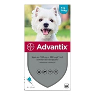 ADVANTIX DROPS BLEAS TICKS PES 4-10kg 4x1,0ml ADVANTIX DROPS BLEAS TICKS PES 4-10kg 4x1,0ml