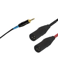 SSQ MIXLR1 - 3,5 mm stereo jack kábel - 2x XLR samec SSQ MIXLR1 - 3,5 mm stereo jack kábel - 2x XLR samec