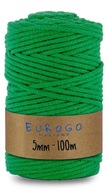 Spletená struna PRE MACRAME ZELENÁ 100m 5mm Spletená struna PRE MACRAME ZELENÁ 100m 5mm