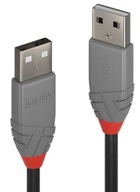 USB 2.0 typ A-A samec kábel Lindy 36694 3m Anthra USB 2.0 typ A-A samec kábel Lindy 36694 3m Anthra