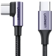 Ugreen USB-C USB-C, QC 3.0, PD 60W 2m uhlový kábel Ugreen USB-C USB-C, QC 3.0, PD 60W 2m uhlový kábel