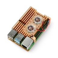 puzdro justPi pre Raspberry Pi 4B - hliník puzdro justPi pre Raspberry Pi 4B - hliník