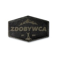Nášivka na suchý zips CONQUEROR, ekokoža, gravírovaný nápis Nášivka na suchý zips CONQUEROR, ekokoža, gravírovaný nápis