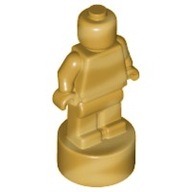 LEGO figúrka - 90398 - Pearl Gold socha