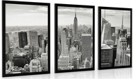 Sada 3 zarámovaných obrázkov Fotografie z New Yorku Sada 3 zarámovaných obrázkov Fotografie z New Yorku