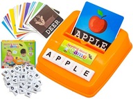 Vzdelávacia slovná hra, priraďte písmená, učenie sa angličtiny 120 kariet