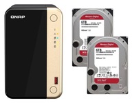 Súborový server QNAP TS-264-8G NAS + 2x 6TB WD Red