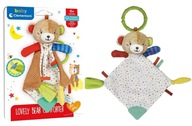 Mäkká deka, maskot medvedíka, hryzátko pre deti