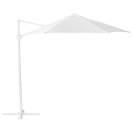 IKEA HOGON Závesný dáždnik, biely, 270 cm