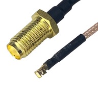 Pigtail MHF-SW23 samec / SMA samica RG178 20 cm Pigtail MHF-SW23 samec / SMA samica RG178 20 cm