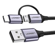 UGREEN kábel USB-MICRO USB a TYP-C 1M UGREEN kábel USB-MICRO USB a TYP-C 1M